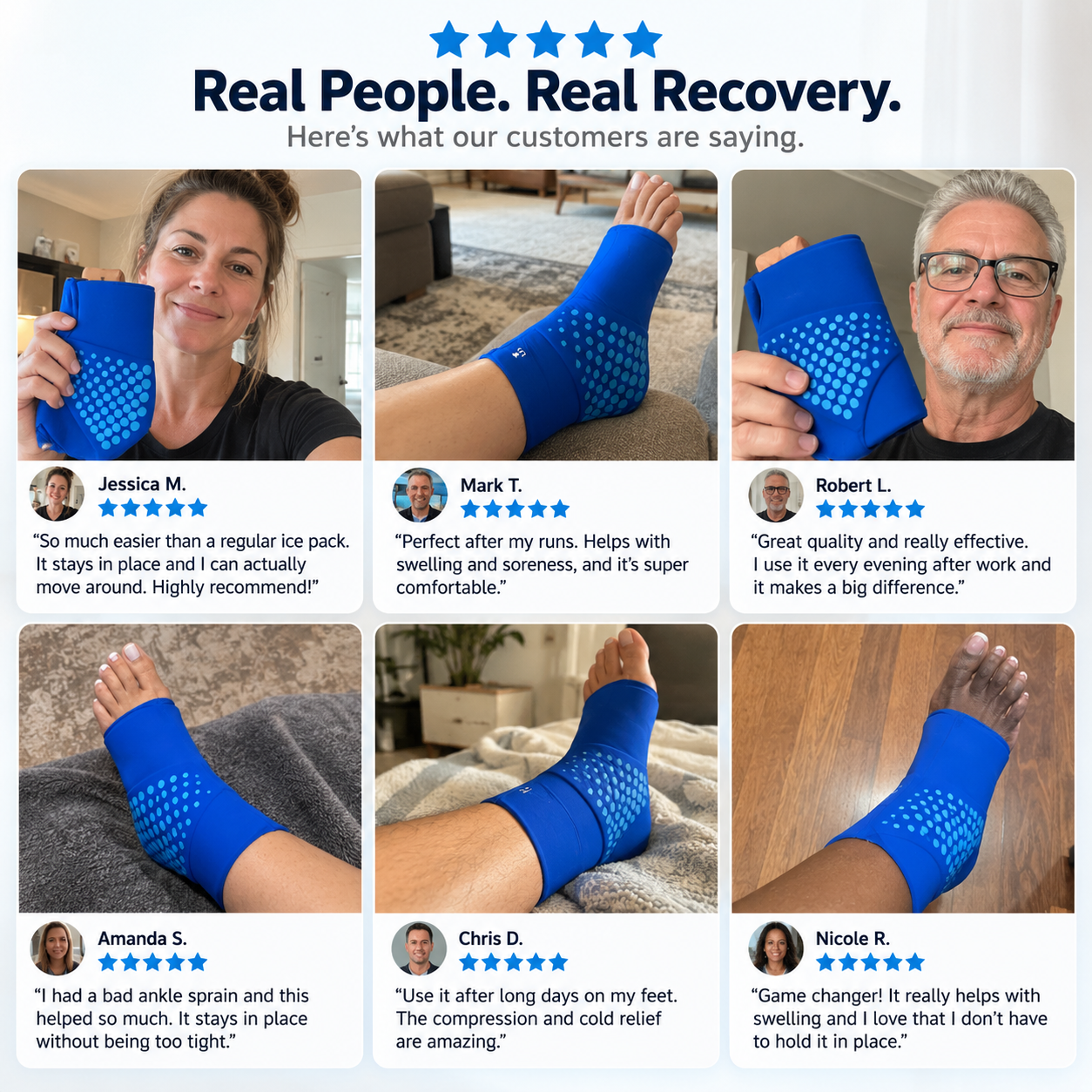 Harmonia Ankle Ice Pack Wrap