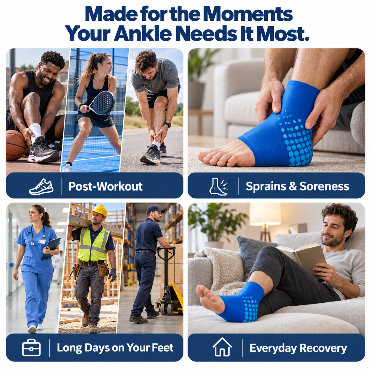 Harmonia Ankle Ice Pack Wrap